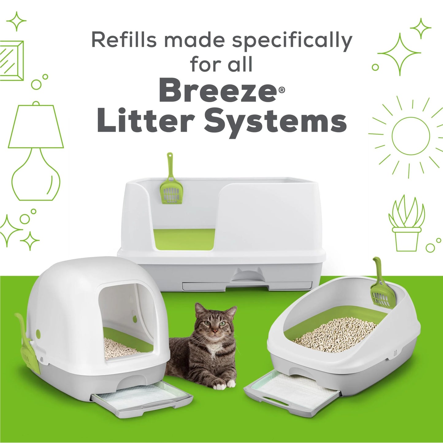 (2 Pack) Purina Litter Pellets, BREEZE Refill Litter Pellets, 3.5 Lb. Pouch