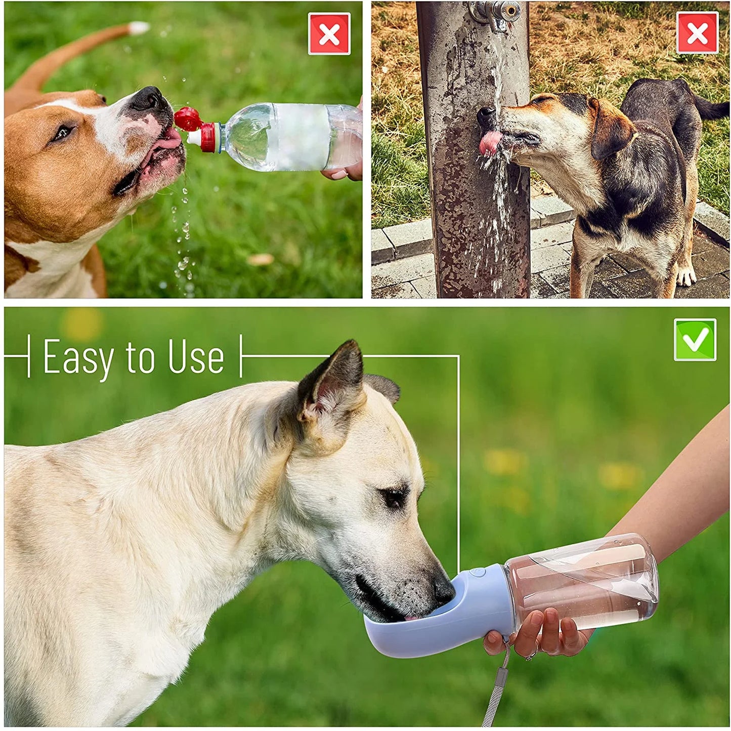 - Dog Water Bottle, Dog Water Bowl Dispenser, Water Dispenser for Dogs, Portable Dog Water Bottle